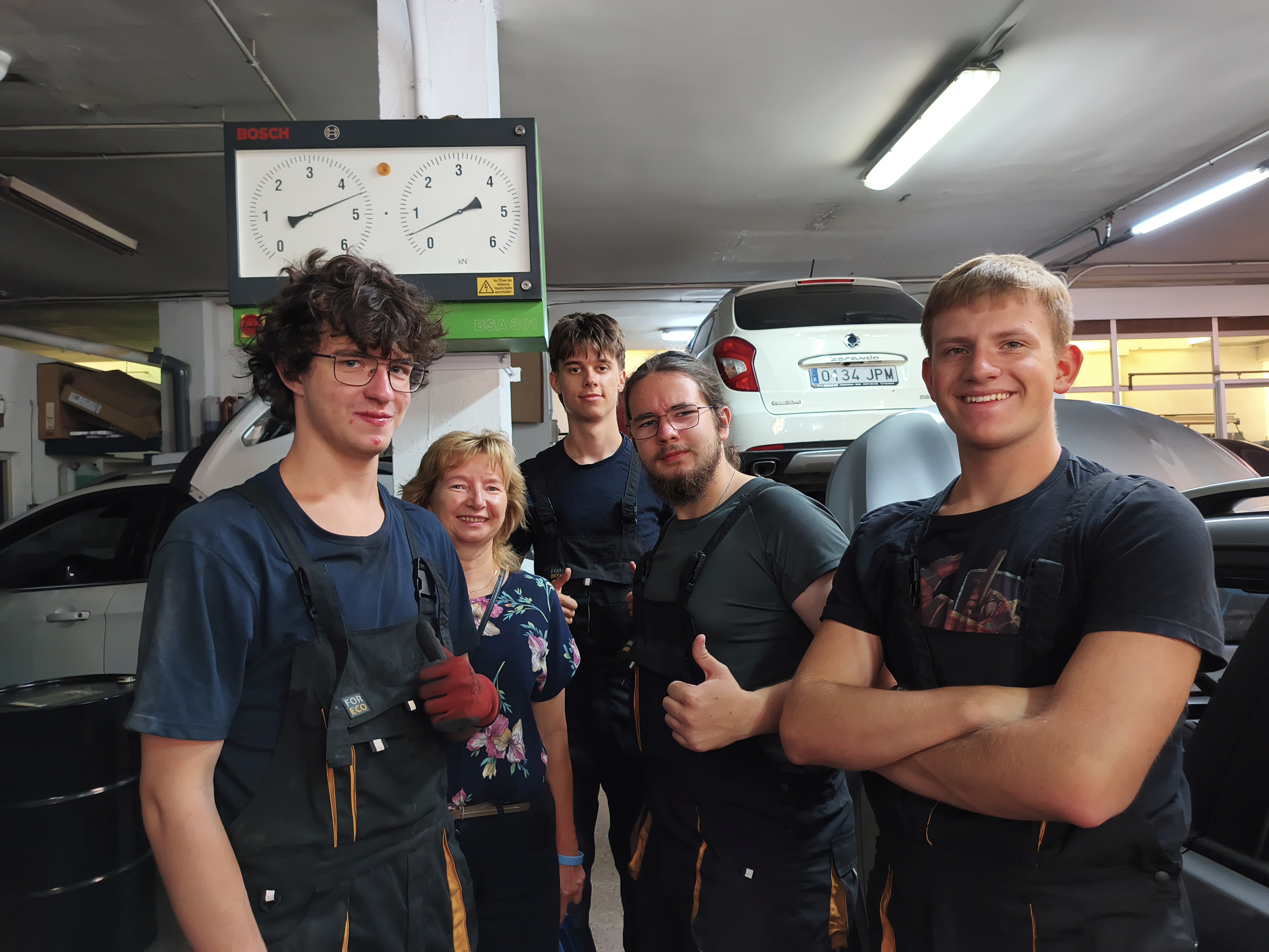 Mechanicy -zdjęcie grupy ZSTI Erasmus+ 2026 Tarragona