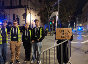 Udział szkolnych wolontariuszy w półmaratonie w Łodzi