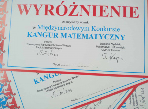 Wyniki konkursu KANGUR MATEMATYCZNY